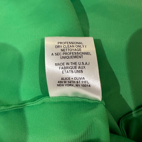 Vintage Alice + Olivia green sleeveless cropped romper  silk size Medium - Picture 8 of 10
